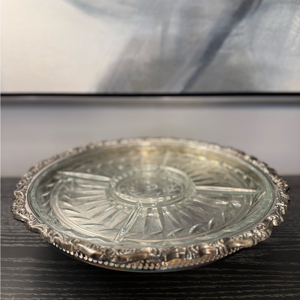 Oneida Silver Lazy Susan - Never Used